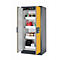 Sicherheitsschrank Typ 90 asecos Q-CLASSIC-90, Flügeltüren, Front Sicherheitsgelb, B 893 x T 615 x H 1953 mm