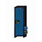 Sicherheitsschrank Typ 90 asecos Q-PEGASUS-90, Flügeltür mit Schliess-Automatik, Anschlag rechts, Front Enzianblau, B 599 x T 615 x H 1953 mm