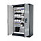 Sicherheitsschrank Typ 90 asecos Q-PEGASUS-90, Flügeltüren mit Schließ-Automatik, Einhandbedienung, Front asecos Silber, B 1193 x T 615 x H 1953 mm