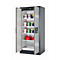 Sicherheitsschrank Typ 90 asecos Q-PEGASUS-90, Flügeltüren mit Schließ-Automatik, Einhandbedienung, Front asecos Silber, B 893 x T 615 x H 1953 mm
