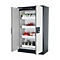 Sicherheitsschrank Typ 90 asecos Q-PEGASUS-90, Flügeltüren mit Schließ-Automatik, Einhandbedienung, Front Reinweiß, B 1193 x T 615 x H 1953 mm