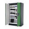 Sicherheitsschrank Typ 90 asecos Q-PEGASUS-90, Flügeltüren mit Schließ-Automatik, Einhandbedienung, Front Resedagrün, B 1193 x T 615 x H 1953 mm