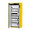 Sicherheitsschrank Typ 90 asecos S-CLASSIC-90, Flügeltüren mit Türfeststellanlage, Front Sicherheitsgelb, B 896 x T 616 x H 1968 mm