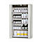 Sicherheitsschrank Typ 90 asecos S-PHOENIX-90, Falttüren mit Türfeststellanlage, Front Lichtgrau, B 1196 x T 616 x H 1968 mm