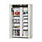 Sicherheitsschrank Typ 90 asecos S-PHOENIX-90, Falttüren mit Türfeststellanlage, Front Lichtgrau, B 1196 x T 616 x H 1968 mm