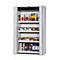 Sicherheitsschrank Typ 90 asecos S-PHOENIX touchless-90, vollautomatische Falttüren mit Sensor, Front Lichtgrau, B 1196 x T 616 x H 1968 mm