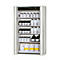 Sicherheitsschrank Typ 90 asecos S-PHOENIX Vol.2-90, Falttüren mit Einhand- und Schließ-Automatik, Front Lichtgrau, B 1196 x T 616 x H 1968 mm