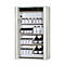 Sicherheitsschrank Typ 90 asecos S-PHOENIX Vol.2-90, Falttüren mit Einhand- und Schließ-Automatik, Front Lichtgrau, B 1196 x T 616 x H 1968 mm