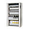 Sicherheitsschrank Typ 90 asecos S-PHOENIX Vol.2-90, Falttüren mit Einhand- und Schliess-Automatik, Front Lichtgrau, B 1196 x T 616 x H 1968 mm