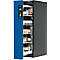 Sicherheitsschrank Typ 90 Asecos V-MOVE-90, 1 Vertikalauszug, Anthrazitgrau/Enzianblau