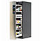 Sicherheitsschrank Typ 90 asecos V-MOVE-90, Vertikalauszug mit Schliess-Automatik, Front Edelstahlsilber, B 449 x T 860 x H 1966 mm
