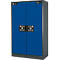 Sicherheitsschrank Typ 90, B 1200 mm, 4 Auszüge, enzianblau