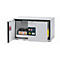 Sicherheitsunterbauschrank Typ 90 asecos UB-ST-90, 1 Schublade, 1 Flügeltür, Anschlag links, Front Lichtgrau, B 1102 x T 502 x H 600 mm