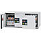 Sicherheitsunterbauschrank Typ 90 asecos UB-ST-90, 1 Schublade, 2 Flügeltüren, Front Lichtgrau, B 1402 x T 574 x H 600 mm