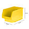 Sichtlagerkasten LF 322, Kunststoff, 10,4 l, gelb