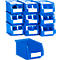 Sichtlagerkasten SSI Schäfer LF 221, Polypropylen, L 234 x B 150 x H 122 mm, 2,7 l, blau