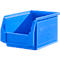 Blaue Sichtlagerbox aus Kunststoff von SSI Schäfer, Typ LF 221 ZW.
