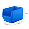 Sichtlagerkasten SSI Schäfer LF 533, Polypropylen, L 500 x B 312 x H 300 mm, 38 l, blau