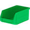 Grüne Sichtlagerbox aus Kunststoff von SSI Schäfer.