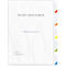 Sichtmappe Kolma Visa Dossier, 6 Tabs, A4, KolmaFlex, transparent
