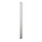 Gray, long, narrow object against a white background. It has a rectangular shape and is slightly inclined to the side.