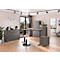 Sideboard Porto, mit 1 Schublade und 4 Türen, B 1610 x T 400 x H 1010 mm, graphit