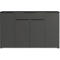 Sideboard Porto, mit 1 Schublade und 4 Türen, B 1610 x T 400 x H 1010 mm, graphit