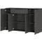 Sideboard Porto, mit 1 Schublade und 4 Türen, B 1610 x T 400 x H 1010 mm, graphit