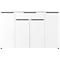 Sideboard Porto, mit 1 Schublade und 4 Türen, B 1610 x T 400 x H 1010 mm, weiß