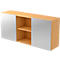 Sideboard TARVIS, 2 HC, avec portes coulissantes, l. 1600 x P 420 x H 748 mm, coloris hêtre