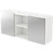 Sideboard TARVIS, 2 ordnerhoogten, met schuifdeuren, B 1600 x D 420 x H 748 mm, wit