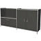 Sideboard Toledo, verrouillable, tiroir + casier ouvert, 2 HC, portes battantes, l. 1580 x P 380 mm, anthracite