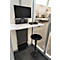 Siège assis debout Kleusberg pour CoWoCube® 1 &amp; 2, réglable en hauteur, ergonomique, revêtement en polyamide, repose-pieds antidérapant, noir