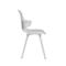 Siège coque Topstar® T 2020, 4 pieds, résistant aux désinfectants, avec accoudoirs, blanc/blanc