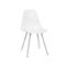 Siège coque Topstar® T 2020, 4 pieds, résistant aux désinfectants, sans accoudoirs, blanc/blanc