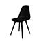 Siège coque Topstar® T 2020, 4 pieds, résistant aux désinfectants, sans accoudoirs, noir/noir