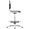 Siège d'atelier pivotant haut Labsit, similicuir, patins, l. 450 x P 420 x H 520 - 770 mm, blanc