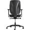 Siège de bureau 353 Giroflex, avec accoudoirs, mécanisme synchrone automatique, assise galbée, dossier 3D en filet, noir/noir