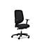 Siège de bureau 353 Giroflex, avec accoudoirs, mécanisme synchrone automatique, assise galbée, noir/noir