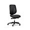 Siège de bureau 353 Giroflex, sans accoudoirs, mécanisme synchrone automatique, assise galbée, dossier 3D en filet, noir/noir