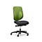 Siège de bureau 353 Giroflex, sans accoudoirs, mécanisme synchrone automatique, assise galbée, dossier 3D en filet, vert/noir