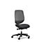 Siège de bureau 353 Giroflex, sans accoudoirs, mécanisme synchrone automatique, assise galbée, gris/noir