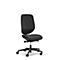 Siège de bureau 353 Giroflex, sans accoudoirs, mécanisme synchrone automatique, assise galbée, noir/noir