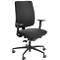 Siège de bureau Ceto CT40 Steifensand, Mécanisme synchrone, avec accoudoirs, siège plat, noir