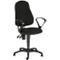Siège de bureau - contact permanent - avec accoudoirs - dossier ergonomique - assise large - noir 