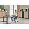 Siège de bureau - contact permanent - avec accoudoirs - dossier ergonomique - assise large - noir 