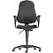 Siège de bureau - contact permanent - avec accoudoirs - dossier ergonomique - assise large - noir 
