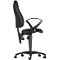 Siège de bureau - contact permanent - avec accoudoirs - dossier ergonomique - assise large - noir 