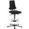 Siège de bureau COUNTER Sintec, patins, anthracite
