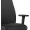 Siège de bureau EVERYis EV15R - mécanisme auto-synchrone - assise plate - dossier rembourré - avec accoudoirs - noir